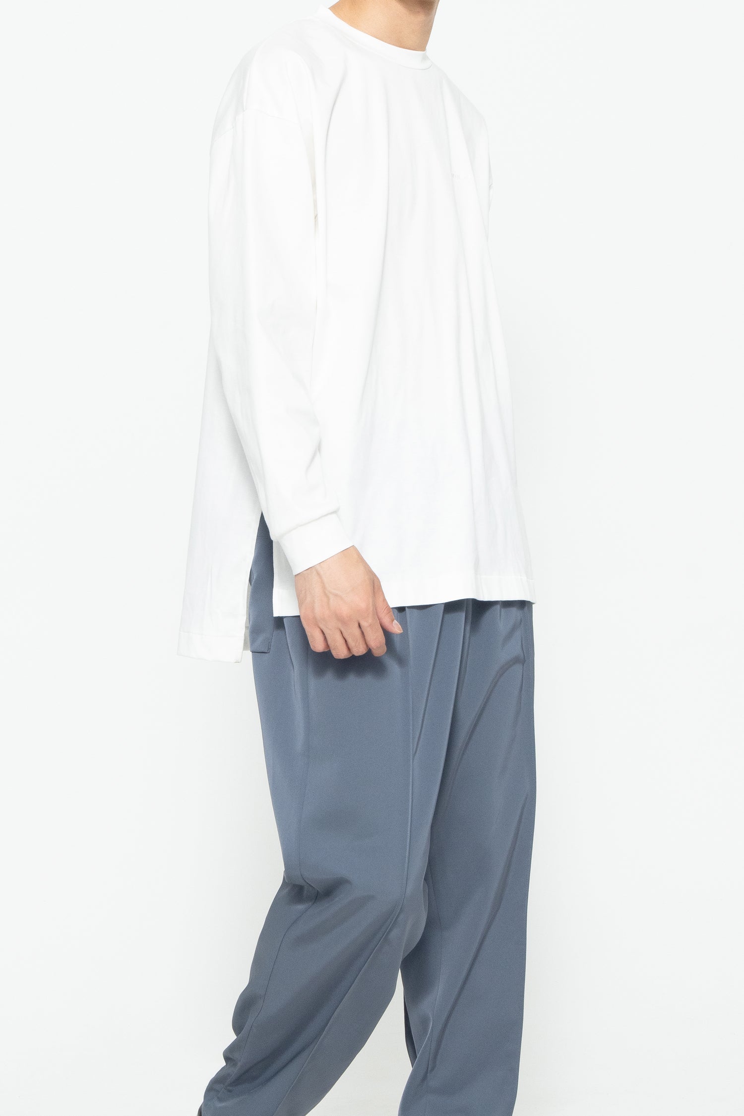 ORGANIC SLIT L/S CREW