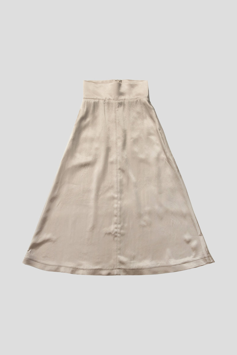 V-SATIN SKIRT