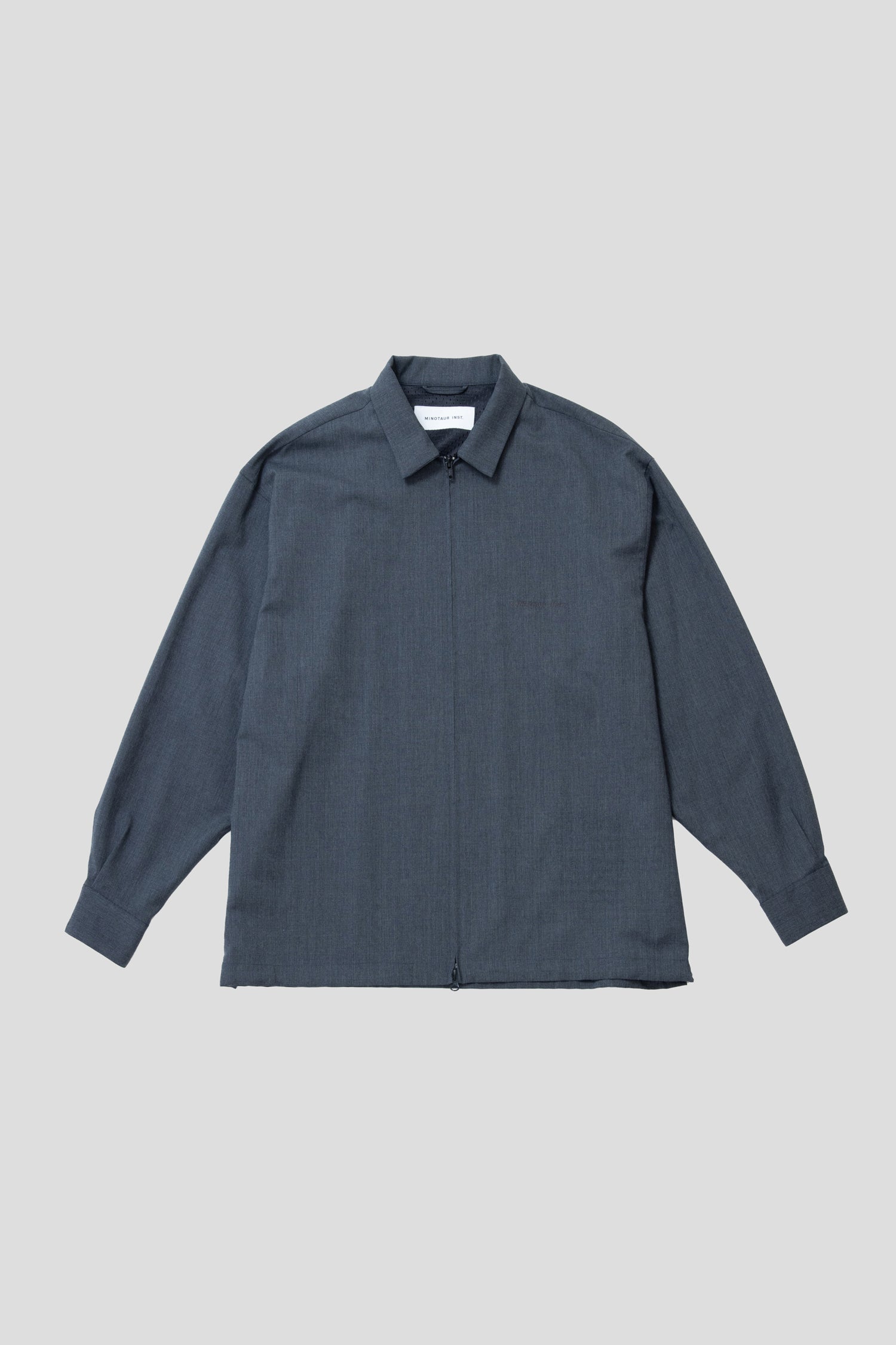 W ZIP SHIRTS BLOUSON【MINOTAUR INST. ミノトール インスト リラックス シャツ ブルゾン セットアップ ストレッチ  ウォッシャブル シワ防止】